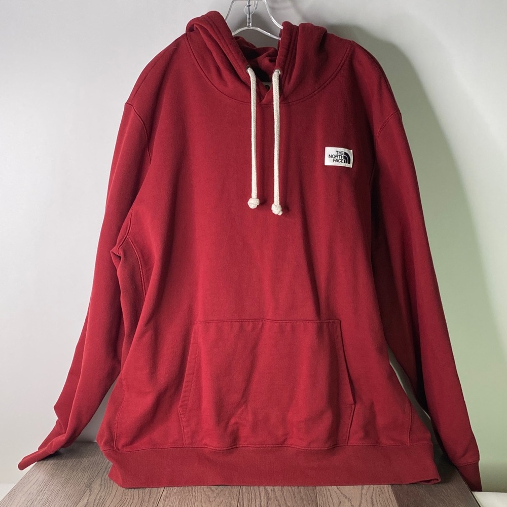 The North Face Men's 2XL Red Pullover Hoodie - 1402